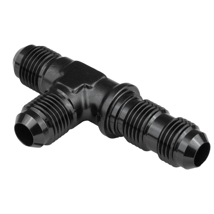 Proflow Fitting, Adaptor -16AN Flare Bulkhead Run Tee, Black