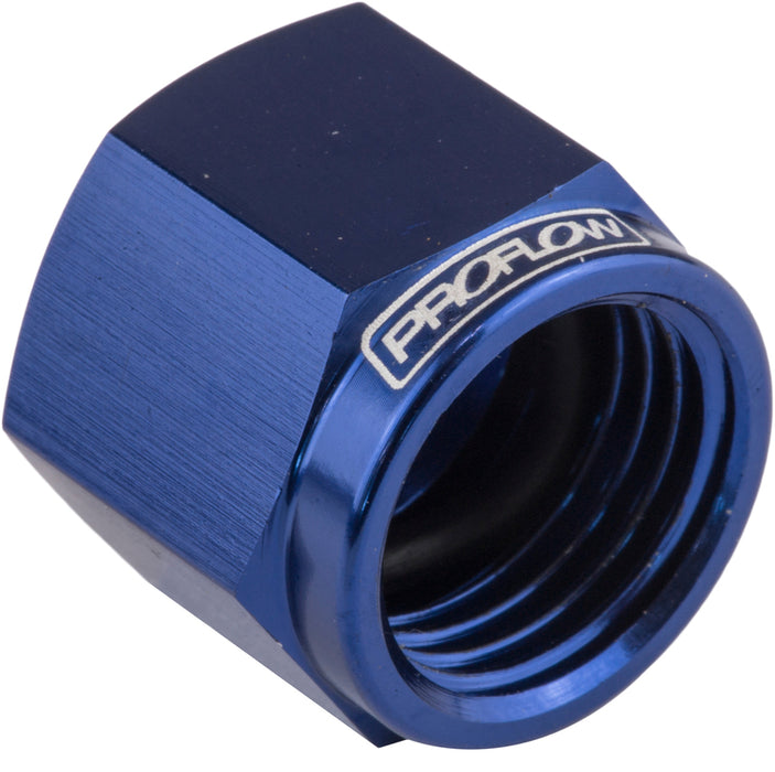 Proflow Fitting Aluminium AN Flare Cap -03AN, Blue