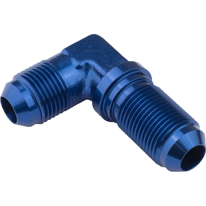 Proflow 90 Degree Adaptor AN Flare -03AN Bulkhead, Blue