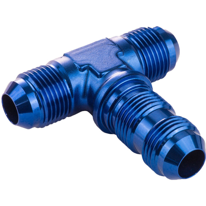 Proflow Bulkhead Adaptor AN Flare Tee Flare -03AN, Blue