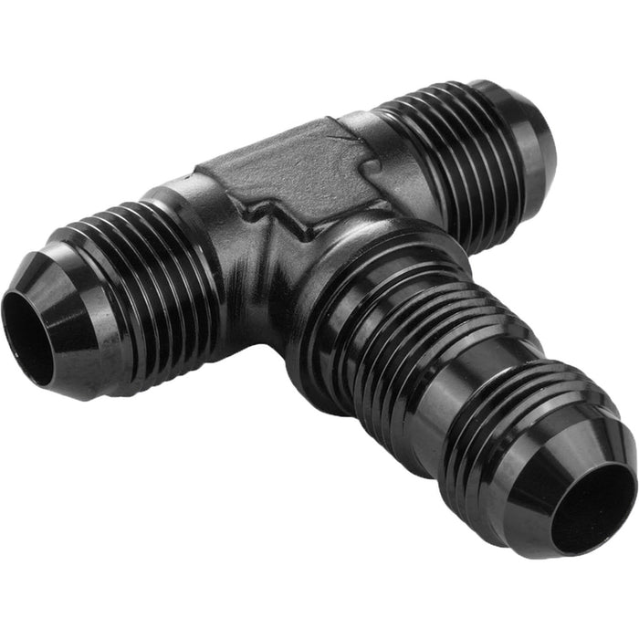 Proflow Bulkhead Adaptor AN Flare Tee Flare -04AN, Black