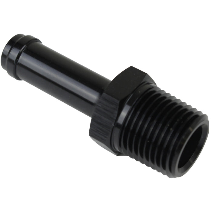 Proflow 1/4in. Barb Male Fitting To 3/8in. NPT, Black