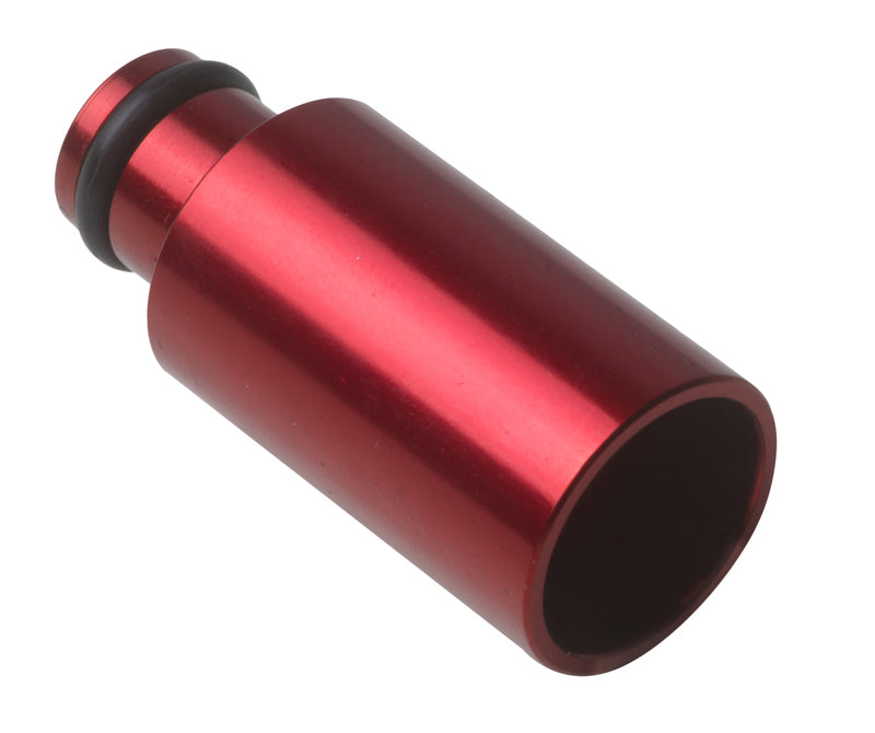 Proflow Aluminium Fuel Injector Adaptor 11mm Male To 14mm Female Long, Red