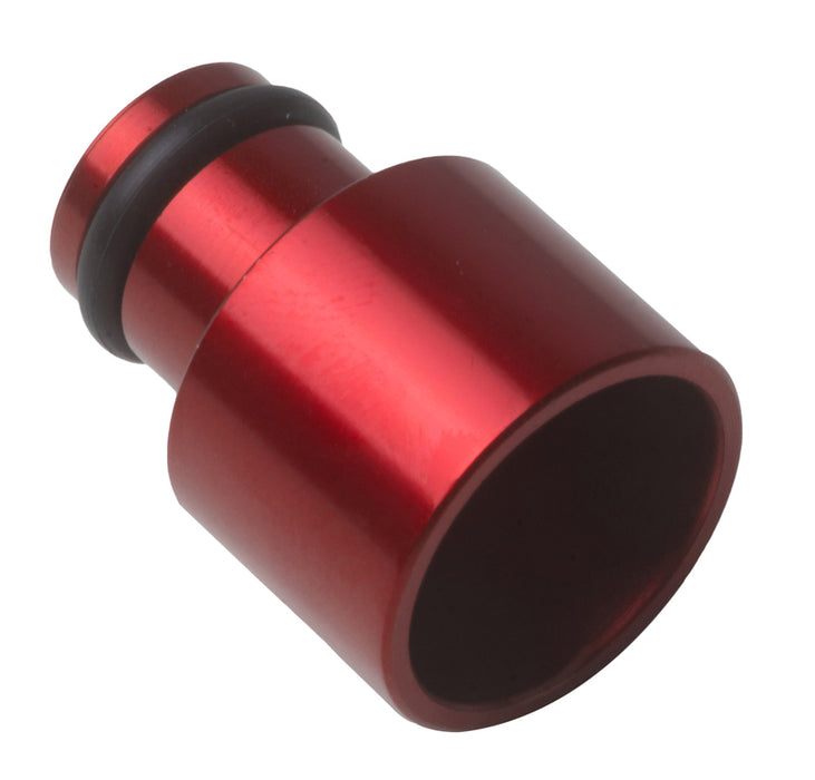 Proflow Aluminium Fuel injector Adaptor 11mm Male To 14mm Female Short, Red