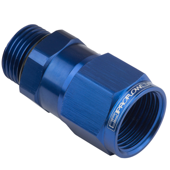 Proflow Fitting Adaptor Male -06AN ORB To Female -06AN, Blue