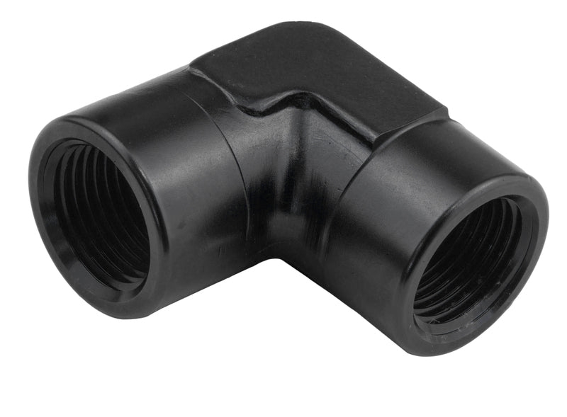 Proflow 90 Degree Coupler Female - Female Elbow 1/8in. NPT, Black