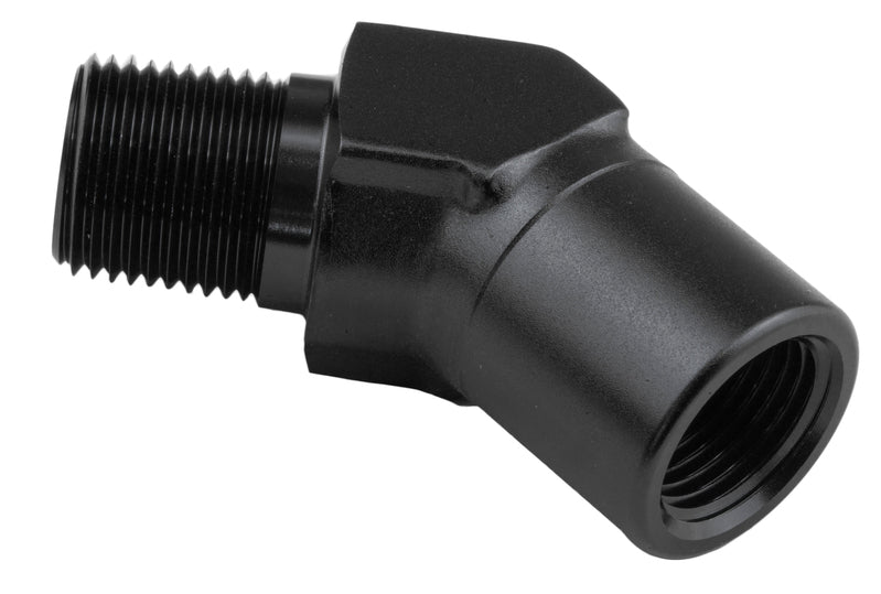 Proflow 45 Degree Coupler Female - Male Elbow 1/8in. NPT, Black