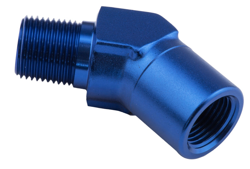 Proflow 45 Degree Coupler Female - Male Elbow 1/8in. NPT, Blue