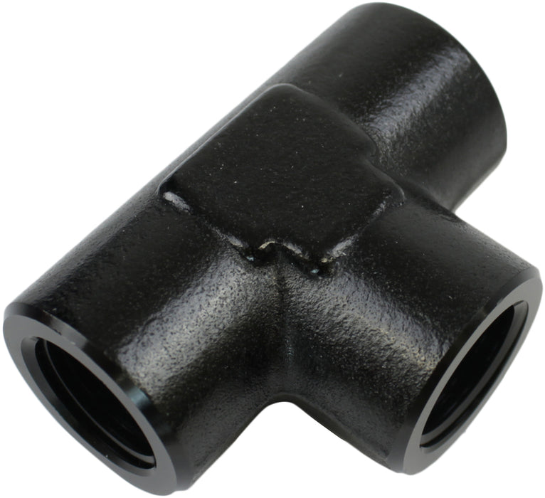 Proflow Female Adaptor Pipe Tee 1/2in. NPT, Black