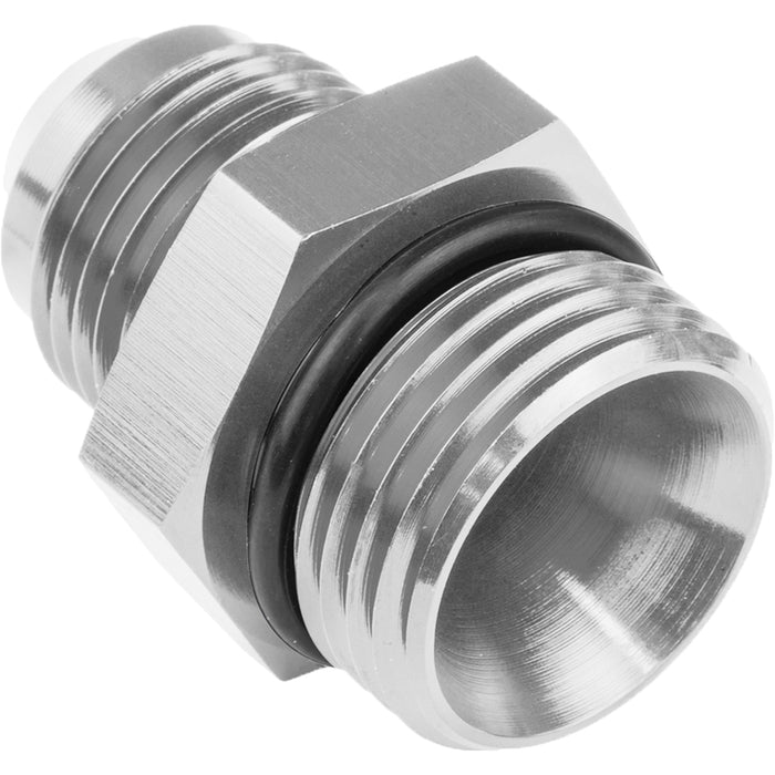 Proflow Fitting Straight Adaptor -04AN To -06AN O-Ring Port, Silver