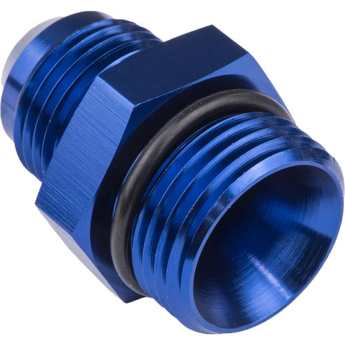 Proflow Fitting Straight Adaptor -06AN To -12AN O-Ring Port, Blue