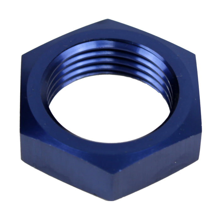 Proflow Aluminium Bulkhead AN Nut -06AN, Blue