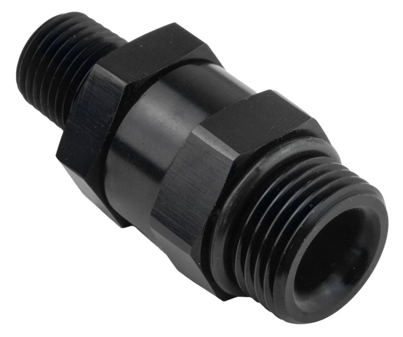 Proflow Fitting Male 1/8in. NPT To Fitting Male -06AN O-Ring Swivel, Black