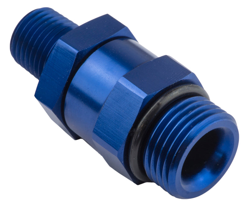 Proflow Fitting Male 1/8in. NPT To Fitting Male -06AN O-Ring Swivel, Blue