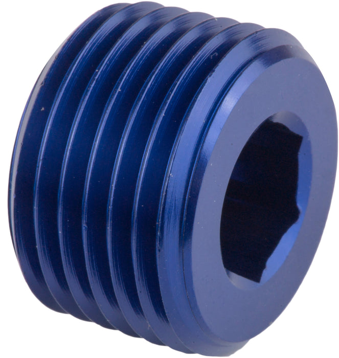 Proflow Fitting Aluminium Socket Plug 3/4in. NPT, Blue