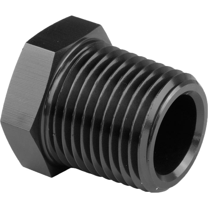 Proflow Fitting Aluminium Hex Head Plug 1/4in. NPT, Black