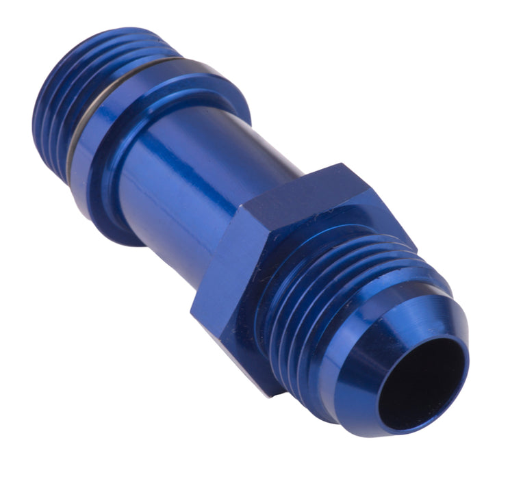 Proflow Male Extension Adaptor -06AN To Male 06AN O-Ring Thread, Blue