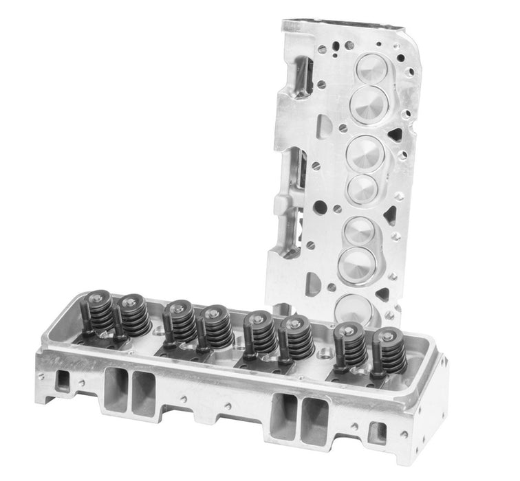 Proflow Cylinder Heads, SuperMax 210, Aluminum, Assembled, 64cc Chamber, Angle Plug, 210cc Intake Runner, SBC Chevrolet, 600HP, Pair