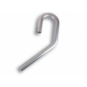 Proflow Exhaust Tubing, U-J Mandrel Bend, 4.00 in. Diameter, 45/180 Degrees, Aluminium 5.0 in. Bend Radius