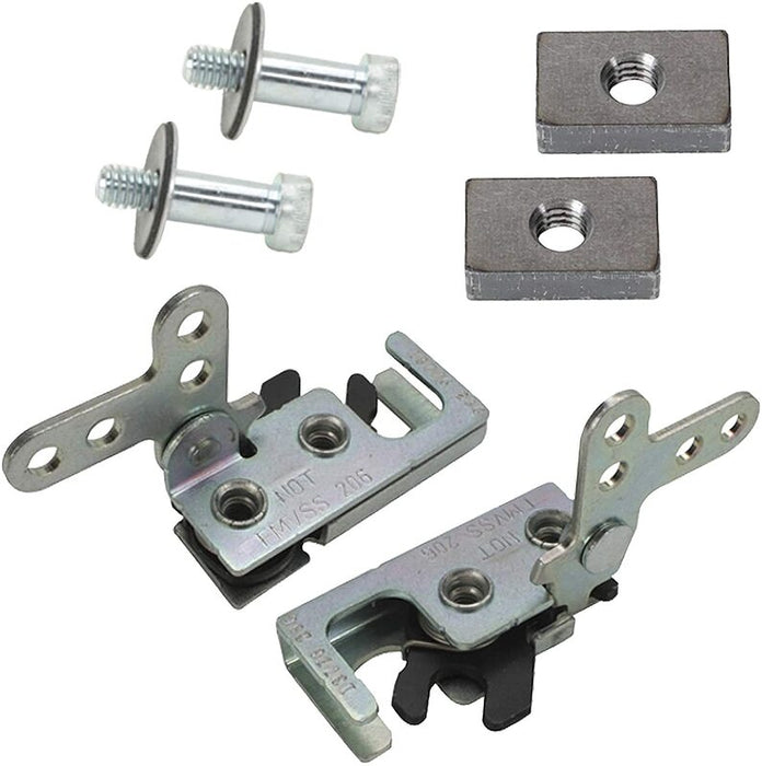 Proflow Universal Mini Bear Jaw Car door Latch Set, Zinc Plated Latch, Kit