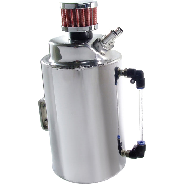 Proflow Oil Breather Catch Tank 2L w/Breather, Polished