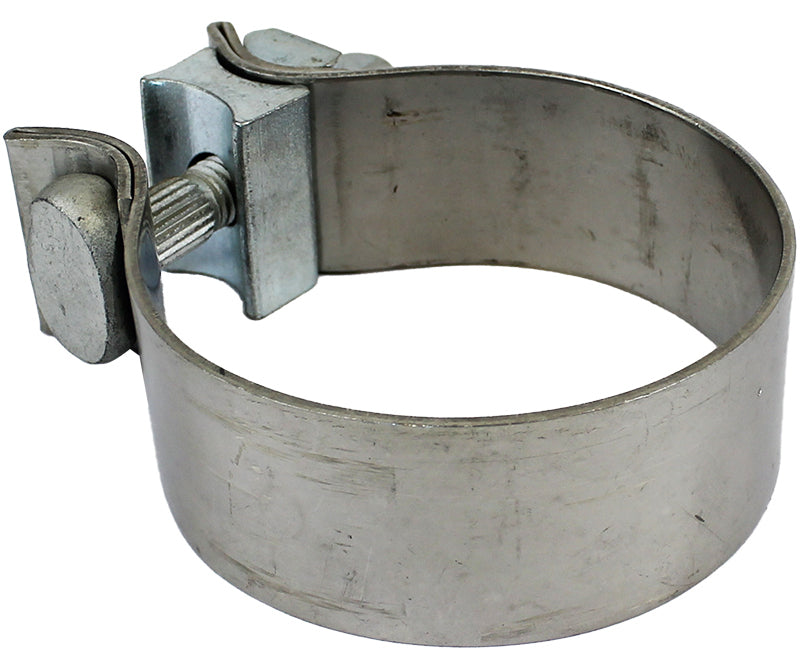 Proflow Exhaust Clamp, Band Clamp, 2.00 in. Diameter, 430 Stainless Steel, Natural, Each