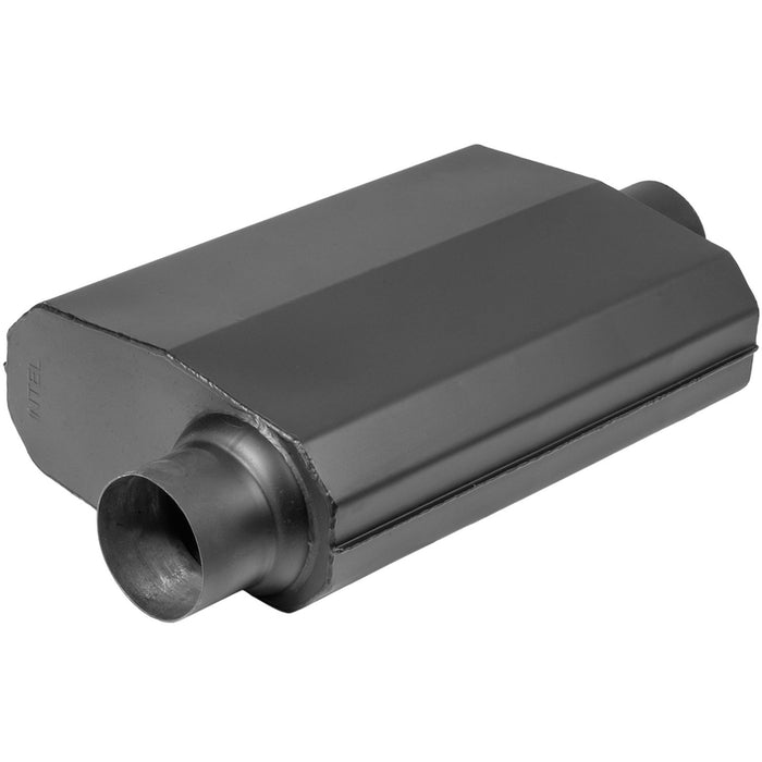 Proflow Muffler, Black Flow Chamber 2in. Side Inlet To 2in. Centre Outlet