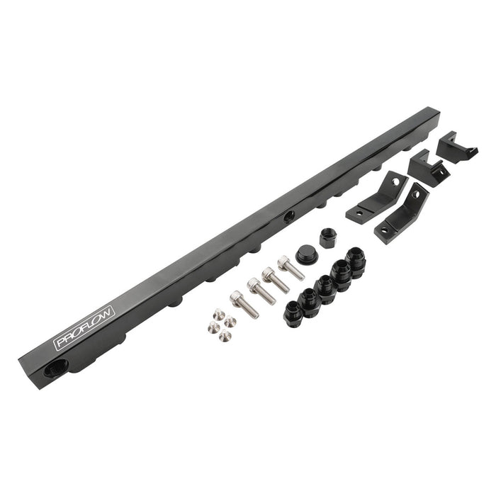 Proflow Fuel Rail Kit, For Ford Falcon Barra, BA-BF, XR6 Turbo, Billet Aluminium, Black Anodised