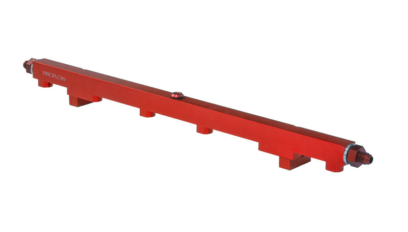 Proflow Fuel Rails Kit, Billet Aluminium, Red Anodised, For Nissan RB26