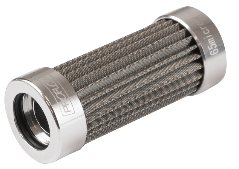 Proflow Fuel Filter Element, Billet Filters 301, Stainless Steel Mesh100 microns, Each