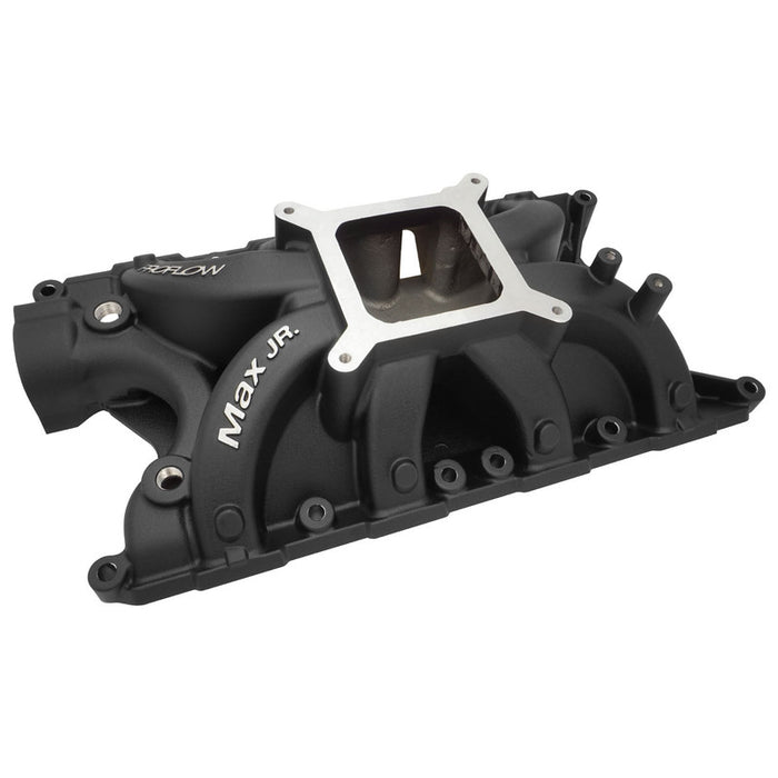 Proflow Intake Manifold, Max Jr, Single Plane, Aluminium, Black, Square Bore, SB For Ford, 351W, Each