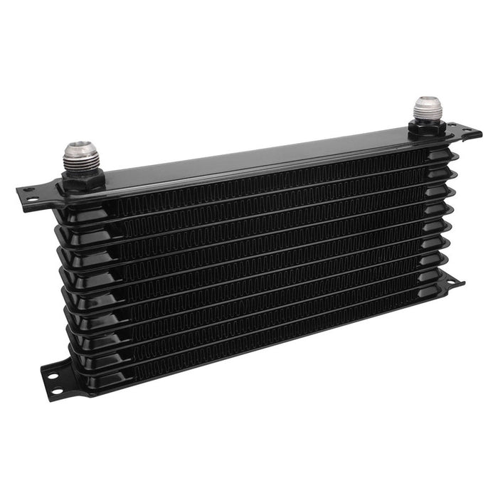 Proflow Oil Cooler, Ultra Pro Aluminium Black, 10-Row, 340mm x 135mm x 50mm Female AN10 lnlet/Outlet