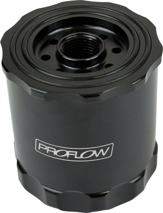 Proflow Reusable Oil Filter, Spin-On, 3/4"-16 & 13/16"-16, Billet Aluminium, Black