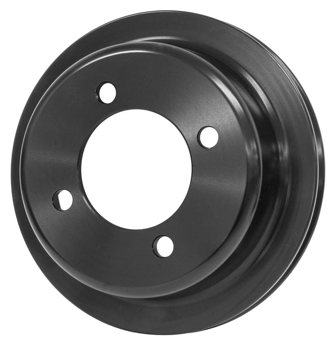 Proflow Crank Pulley, V-Belt, 1-Groove, Aluminium Black Anodised,  For Ford, 302-351C, Some Windsor