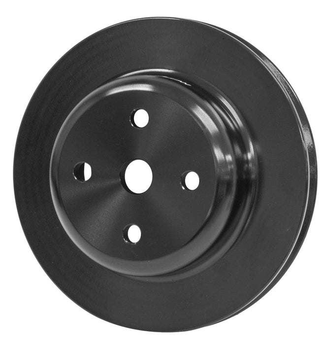 Proflow Water Pump Pulley, V-Belt, 1-Groove, Aluminium Black For Holden V8 253, 308 Red Motor