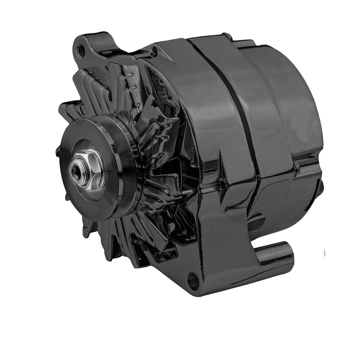 Proflow Alternator Power Spark, 140 Amp 1-Wire, Internal Regulator, Black Powder coat, V-Belt, For Ford, Falcon, Each