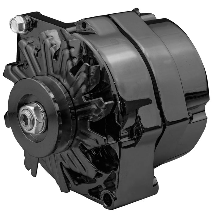 Alternator Power Spark, 140 Amp 1-Wire, Internal Regulator, Black Powder coat, V-Belt, Chev, Holden, Commodore, Torana, Each