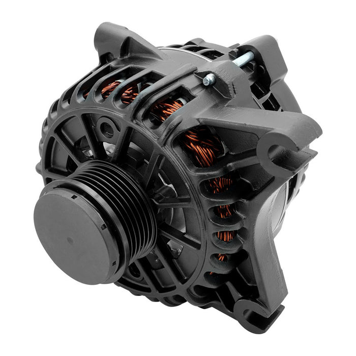 Proflow Power Spark Alternator, For Ford Falcon BA/BF/FG, XR8 5.4L V8, 135 Amp, 6-Groove Pulley, Black Wrinkle