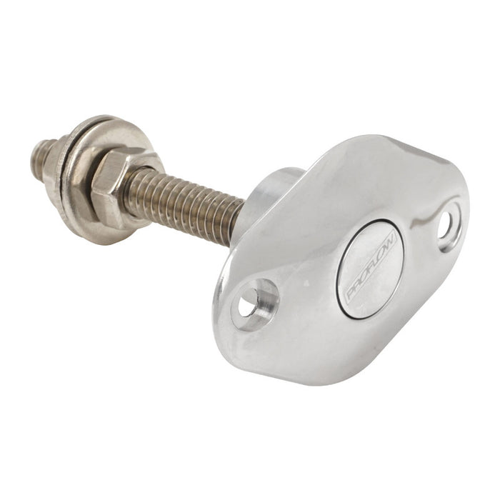 Proflow Quick Release Pro Latch, Large 45 x 30mm Fastener Dzus, Billet Aluminium, Polished, Kit