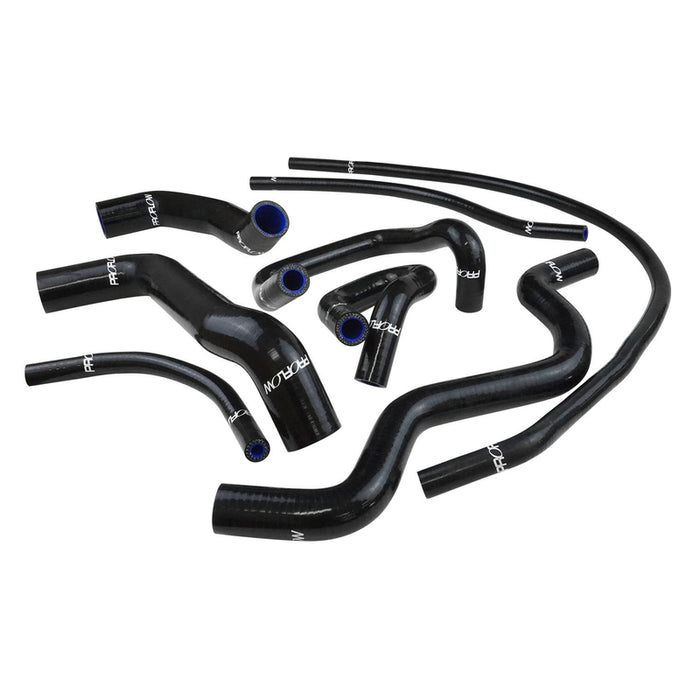 Proflow Radiator Hose Kit, Silicone, Black, For Ford Falcon BA-FG, 6 Cyl Barra 4.0L, XR6 Turbo