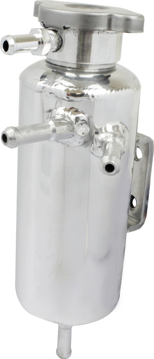 Proflow Radiator Overflow Tank, Universal Aluminium, 60mm Diameter, 200mm Height, Polished