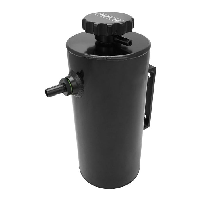 Proflow Radiator Overflow Tank, Universal, Aluminium, 2.5L, 120mm Diameter, 250mm Height, Black