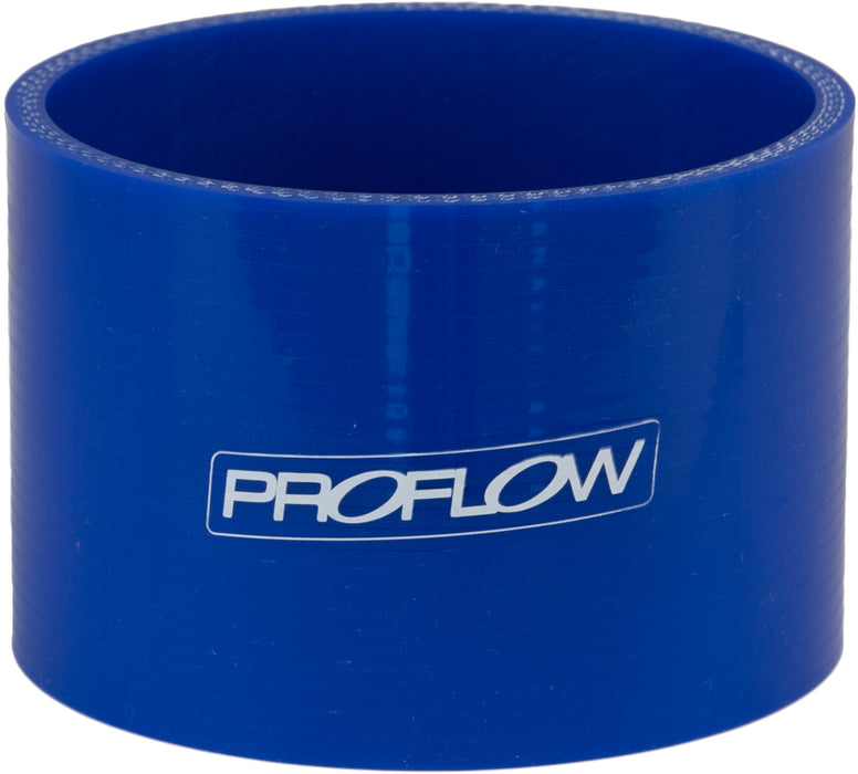 Proflow Hose Tubing Air intake, Silicone, Straight, 1.25in. Straight 3in. Length, Blue