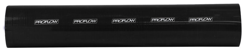 Proflow Hose Tubing Air intake, Silicone, Straight, 2.25in. Straight 2Ft Length, Black