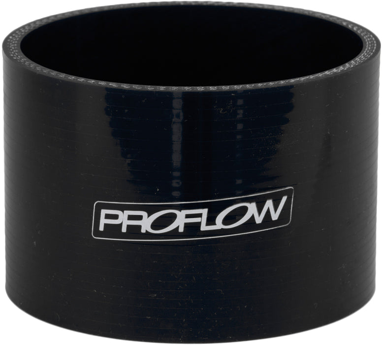 Proflow Hose Tubing Air intake, Silicone, Straight, 4.25'', Black