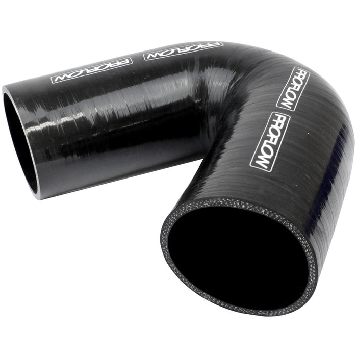 Proflow Hose Tubing Air intake, Silicone, Coupler, 2.50in. 135 Degree Elbow, Black