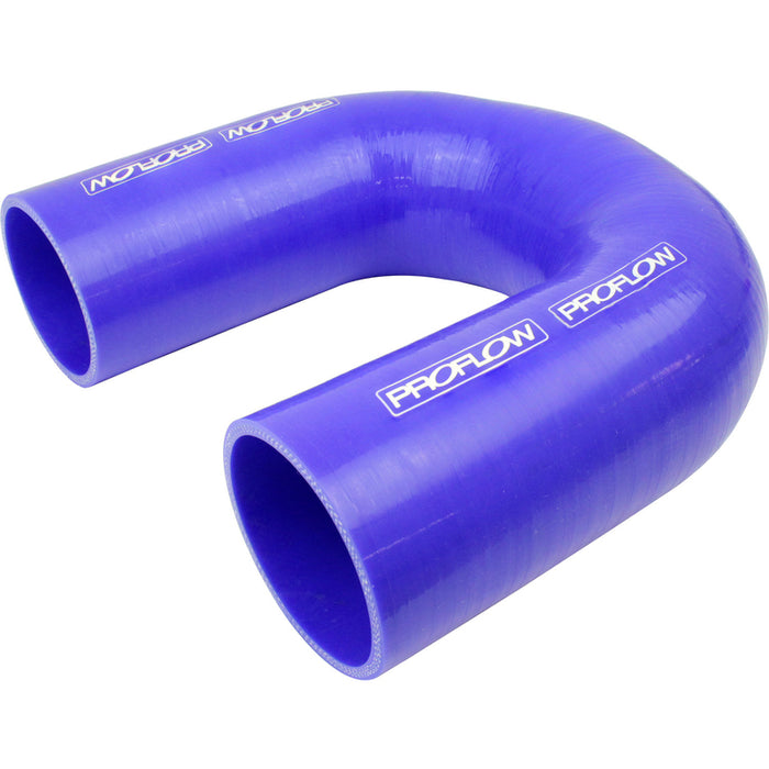 Proflow Hose Tubing Air intake, Silicone, Coupler, 2.00in. 180 Degree Elbow, Blue