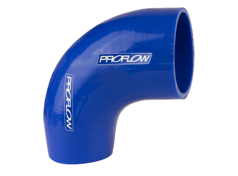 Proflow Hose Tubing Air intake, Silicone, Reducer, 2.00in. - 2.25in. 90 Degree Elbow, Blue