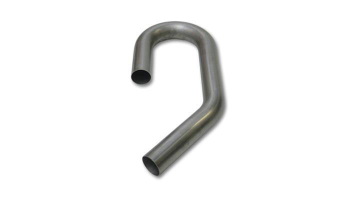 Proflow Exhaust Tubing, U-J Mandrel Bend, 2.50 in. Diameter, 45/180 Degrees, Stainless Steel, 5.0 in. Bend Radius