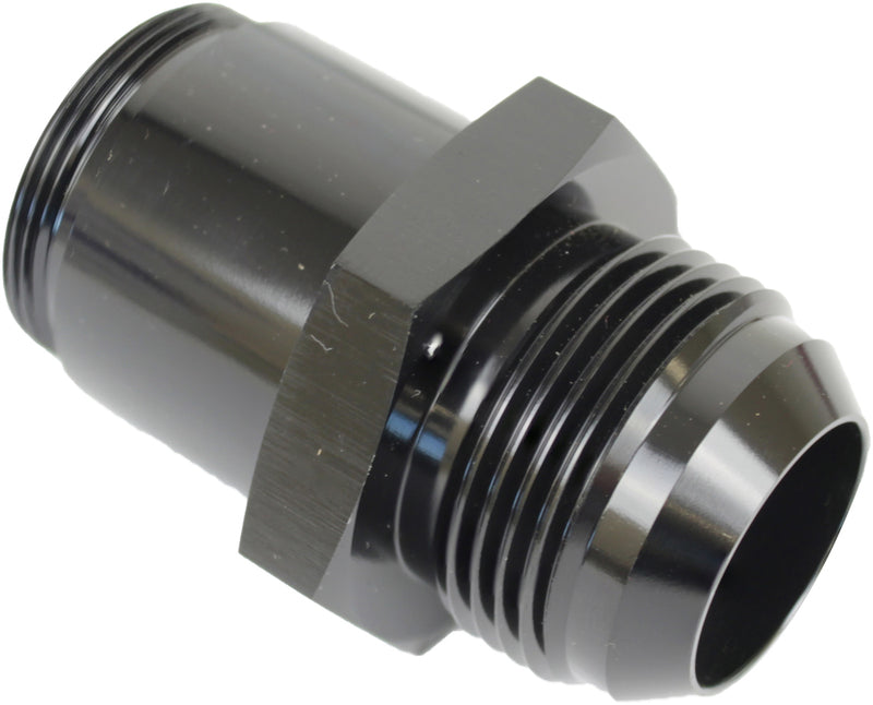 Proflow Inlet Fittings, Aluminium, -16 AN Male to 1 3/16 in. Straight Cut Male, Black Anodised